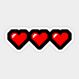Pixel Heart Life Sticker